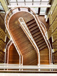 Low angle view of staircase in building