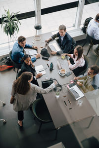 Group of people on table