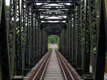 Footbridge over railroad tracks