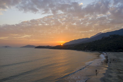 Aerial view of lantau island, hong kong