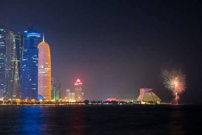 Doha at night, qatar