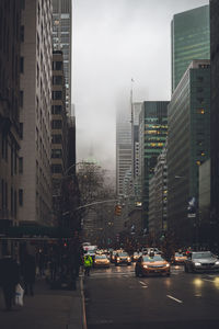 Traffic on city street