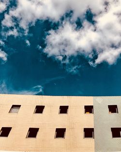 Low angle view of building against sky