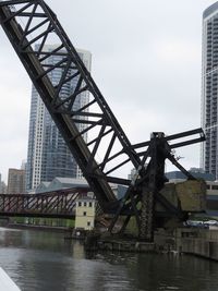 Bridge over water against sky