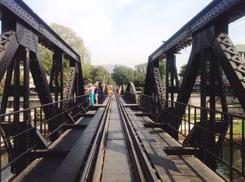 Footbridge over river