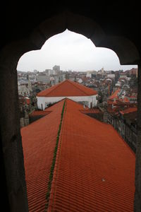 Aerial view of buildings in city