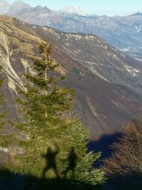Scenic view of mountains