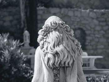 Close-up of angel statue