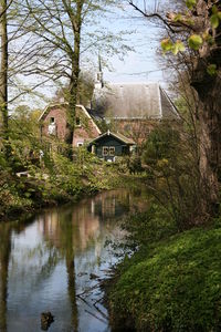 River flowing through house