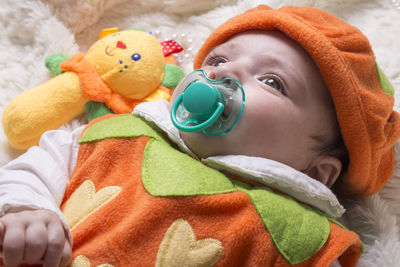 Close-up portrait of stuffed toy