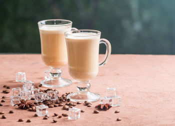 Close-up of coffee on table