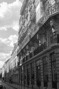 Low angle view of building against sky