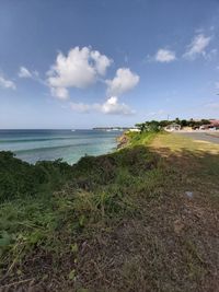 Scenic view of sea against sky