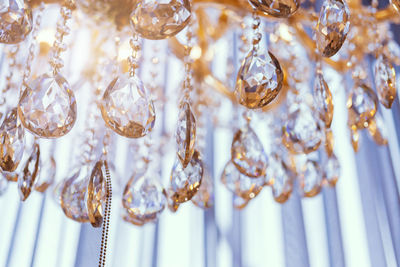 Full frame shot of chandelier