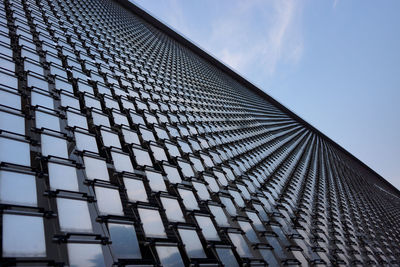 Exterior wall detail of marina bay sands hotel singapore. arbor wind. kinetic art.