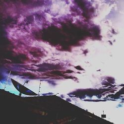 Low angle view of cloudy sky