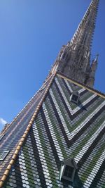 Low angle view of clear blue sky