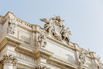 Low angle view of historical building against sky