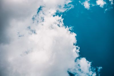 Low angle view of clouds in sky