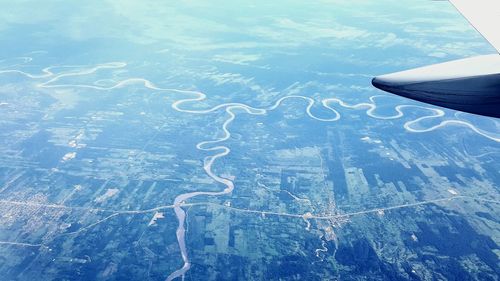 Aerial view of landscape against sky