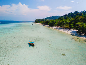 Scenic view of sea against sky