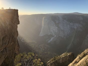 Scenic view of mountain range