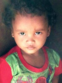 Close-up portrait of young woman