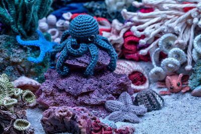 Crochet made ecological aquarium 