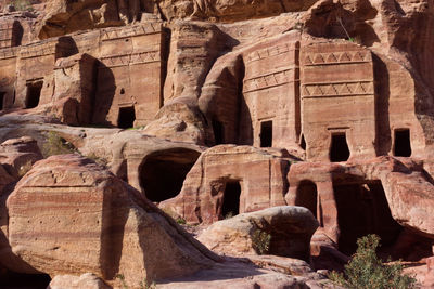 Low angle view of old ruins