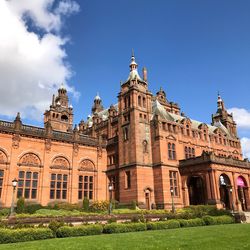 Low angle view of historic building against sky