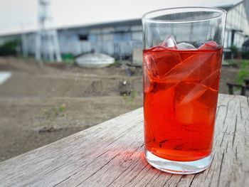 Close-up of drink on table