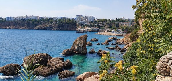 Scenic view of sea against sky