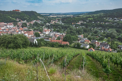 Aerial view of townscape