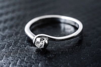 Close-up of wedding rings