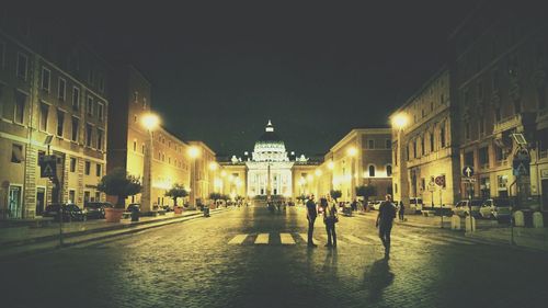 City street at night