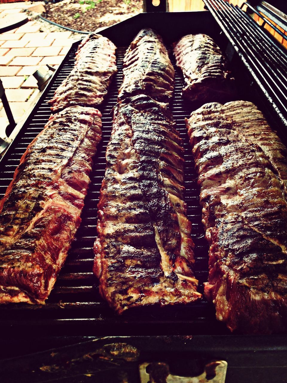 food and drink, food, indoors, freshness, for sale, high angle view, retail, meat, barbecue grill, abundance, market, healthy eating, still life, barbecue, arrangement, market stall, grilled, stack, in a row, variation