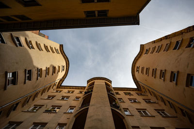 Low angle view of building against sky