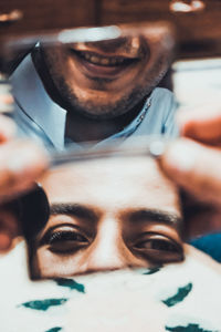 Close-up portrait of man smiling