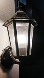 Close-up of illuminated light bulb