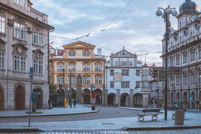 Buildings against sky in city