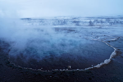 Aerial view of landscape against sky