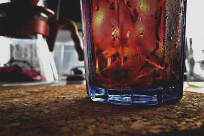 Close-up of drink on table