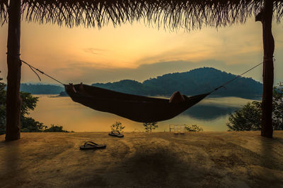 Hammock during sunset