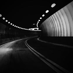 Illuminated tunnel