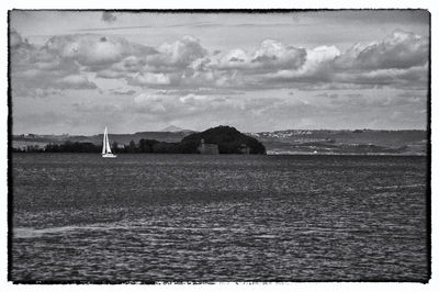 Scenic view of sea against sky