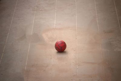 Red ball on table