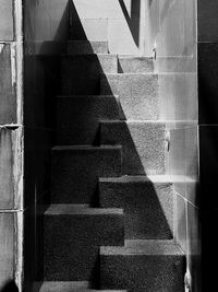 Full frame shot of staircase in building