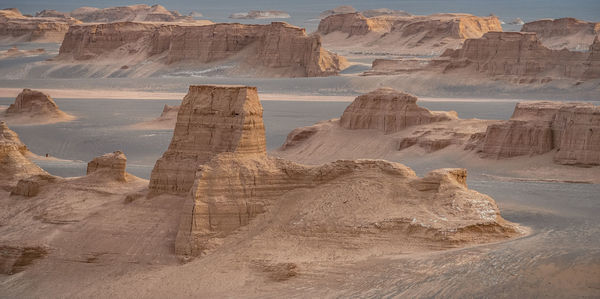 Rock formations in a desert