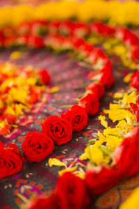 Flowers on altar 