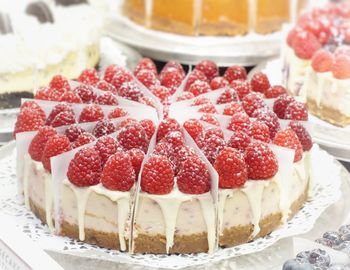 Close-up of cake in plate